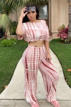 Fashion Nova More Freedom Pant Set - Rust Wide Leg Sets