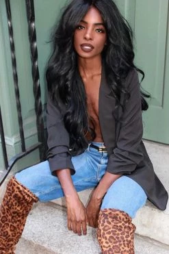 Fashion Nova The Celine Blazer - Black